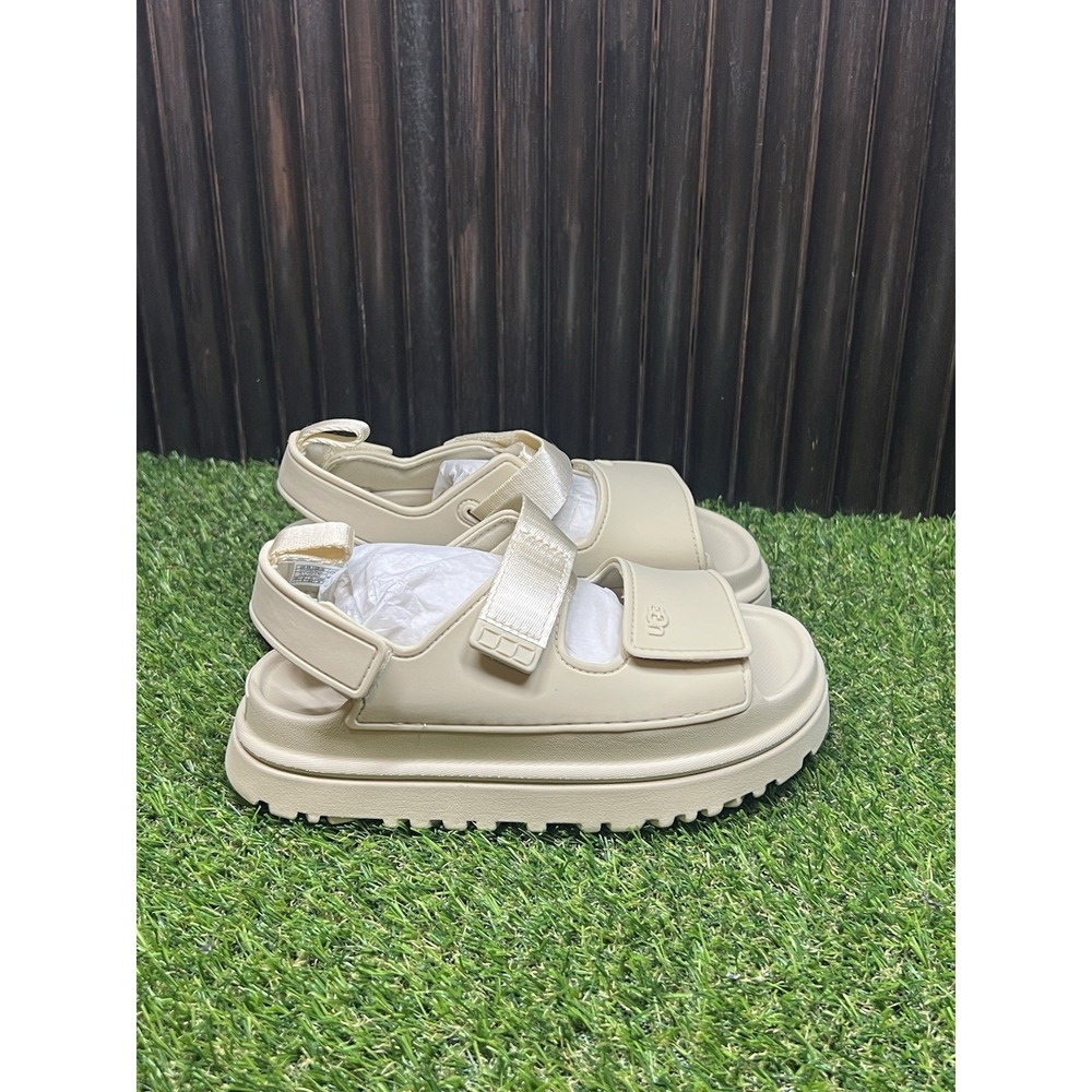 Size 1 - UGG Kids Goldenglow Sandals | Sea Salt | 1152813K-SSAL | Authentic New
